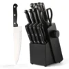 19-piece-knife_2 19 Piece Knife Set with Storage Block and Built-in Sharpener