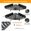 corner-shower-caddy-shelf_4 Dimension diagram showing 11 inch width, 8.07 inch depth and 3.32 mm panel