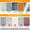 corner-shower-caddy-shelf_8 Wall type chart for adhesive mounting on tile, marble, glass, wood and metal